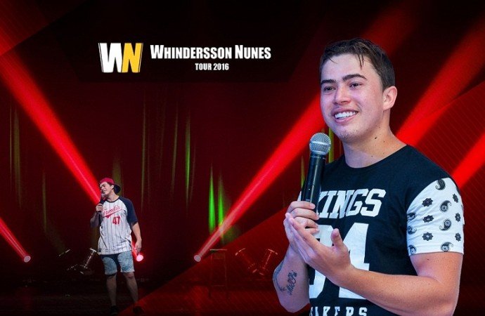 Primeira sessão do show de humor do Whindersson Nunes em Uberlândia tem ingressos esgotados